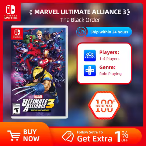 Nintendo Switch Game Deals - MARVEL ULTIMATE ALLIANCE 3：The Black Order - Games Physical Cartridge f