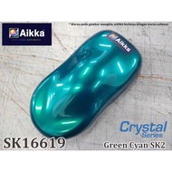 AIKKA SK16619 GREEN CYAN SK2 *** CRYSTAL SERIES 2K PAINT