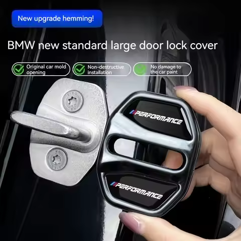 4pcs Car Door Lock Cover For BMW 3 5Series X1 X3 X4 X5 G20 G32 F48 G01 G02 F15 G05 G07 G11 Anti Rust