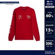 Tommy Hilfiger เสื้อยืด ผู้ชาย รุ่น MW0MW41467 XLD - สีแดง ทรง Regular