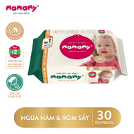 Combo 10 Gói Khăn Giấy Ướt Mamamy 30 Tờ Không Mùi