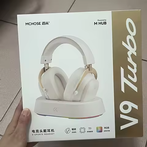 NEW MCHOSE V9 Turbo Wireless Charging Gaming Headset Over-Ear Four-Mode with Microphone Professional