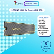 ADATA SSD LEGEND 860 PCIE Gen4x4 M.2 2280 SSD (500GB/1TB/2TB)
