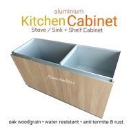 Kitchen Cabinet/Stove/Sink Cabinet/Aluminium Base Cabinet/Aluminium Kitchen Cabinet/Kitchen Storage/Kabinet Dapur