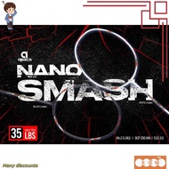 ☆100% genuine☆ APACS NANO SMASH (FOR SMASH) BLACK MATTE BADMINTON RACKET(ORIGINAL)