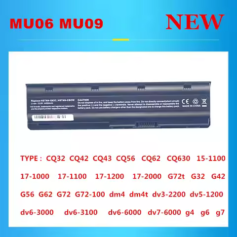 New MU06 high quality MU06 Laptop battery For HP Pavilion CQ43 G32 DV6 DM4 G4 G7 G6 CQ42 CQ32 G42