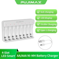 PUJIMAX battery charger NI-MH battery AA/AAA battery Rechargeable battery 8 s-lot fast charging