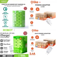 [ 1 Box CONTENTS 10 PCS ]- Robot RT-K8 RT-K8+ OLIKE C109 C203 Small & Portable Transparent Apdator B