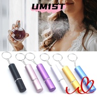 UMISTYDREAMC9 Spray Bottle, Metal 5ml Empty Perfume Bottle, Portable Mini With Keychain Perfume Samp