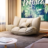 spacioz - 可摺疊梳化床 榻榻米梳化 懶人沙發 落地梳化- 130cm 米白色