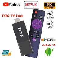 TVR3 Mini TV Stick Android 14.0 Support 8K Video Dual Wifi Allwinner H313 Quad Core Smart TV Box