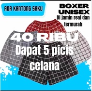 TURUN HARGA !!! CELANA SANTAI OLAHRAGA KOTAK DEWASA / CELANA OLAHRAGA KOTAK BISA COD