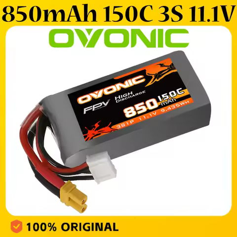 OVONIC 850mAh 150C 3S 11.1V Lipo Battery XT30 Plug FPV Battery For RC FPV Airplane Quadcopter Helico