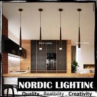 New Design Single Droplight Led Pendant Light C/W 3w G9 Led Bulb Nordic Lighting Black Lampu Gantung