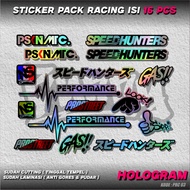 16 Lembar Sticker Sponsor Racing / Sticker Sponsor / Sticker Motor / Sticker pack / Sticker Kecil2 c