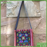 MELENE Message Bag, Vintage Hmong Tribal Ethnic Women Shoulder Bag,  Tassels Thai Indian Boho Fashio