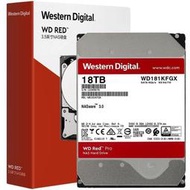 WD西部數據 紅盤Pro 18TB NAS硬盤 sata服務器硬盤盒裝WD181KFGX