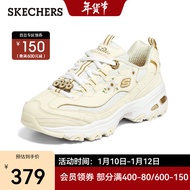 斯凯奇skechers厚底老爹鞋女刺绣休闲百搭运动鞋 149638 自然色/多彩色/NTMT 37