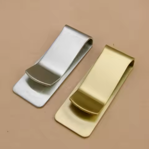 1PC Stainless Steel Slim Pocket Men Design Money Clip Wallet Cash ID Credit Card Business Dollar Hol