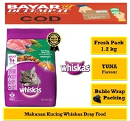 Toko Semar - Makanan Kucing Whiskas Dry Tuna 1,2 kg / Adult Ikan Tuna 1.2kg Fresh Pack