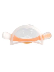 1入組嬰兒用咀嚼玩具，具有液體矽膠企鵝齒膠手套; 嬰兒在發牙期間安全舒緩，防咬手