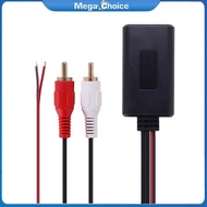 MegaChoice【Fast Delivery】Audio Cable Adapter Stereo Audio Adapter Cables 2 RCA Interfaces Audio Cable Car Stereo Audio Cord For Tablet Phones