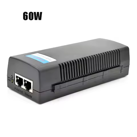 Gigabite 30W 60W 90W POE Injector gigabit POE Power Supply Adapter Compatible W/T IEEE802.3at/af Out