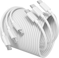USB C to USB C for Apple iPhone 15 Charger Cable[3-Pack 3ft],Fast Long USB C to USB C Fast Charging 