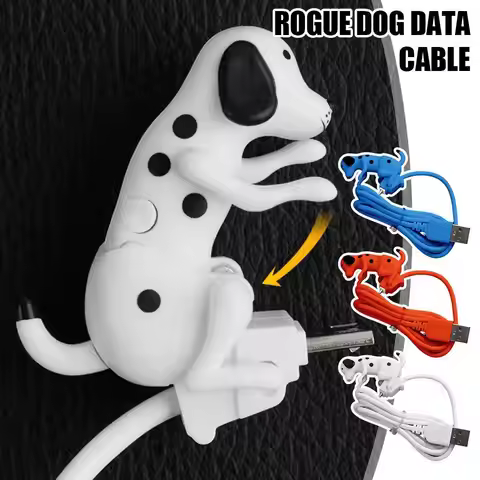 Humping Dog Smartphone Charger Cable Fun Type-C USB C Cable for Touch Phone Charger Stray Dog Design