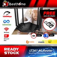 🥰5 Year Warranty🥰 Malaysia Sim Card Router Modem Telco 4G Router 4G LTE  Wifi static unlock Router H
