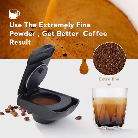 Coffee Capsule Plus Powder Holder Adapter Kitchen Gadgets Conversion Tray for DOLCE GUSTO Edg LUMIO 