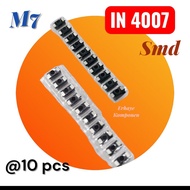 (@10pcs) IN4007 SMD Diode M7 SMD Diode 1A/1000V.