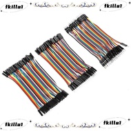 FKILA 3 PCS Breadboard Jumper Wires, 40 Pin M To F / M To M / F To F Dupont Wire, Electronics Protot