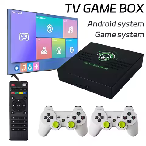 Coopreme V6 Retro Handheld Game Console 64G Dual-System 40+ Game Simulator Box Super HD Video Game P