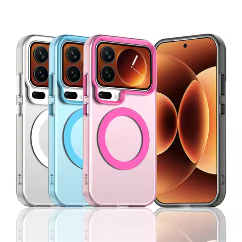 Translucent Case For Xiaomi 17 Pro Case Xiaomi 17 Pro Max Magnetic Adsorption Wireless Charge Back C