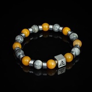 向日葵 | 夢幻拉長石 | 黃玉髓 | 水晶手鍊