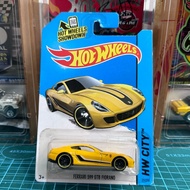 Hot Wheels Ferrari 599 GTB Fiorano Yellow HW City ️2013 Mattel