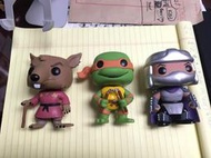 二手 特價 絕版 Funko pop 忍者龜 共三隻 $1800含運 ( 師父 64 許瑞德 65 米開朗基羅 62