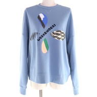 เสื้อสเวตเตอร์ผ้าฝ้าย 100% รุ่น WEEKEND MaxMara 2022 สภาพเยี่ยม ปักโลโก้ ไซส์ M สีน้ำเงิน ของแท้ สำห