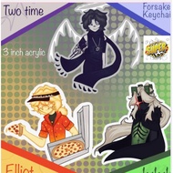 Forsaken keychains: Elliot, Two time, 1x1x1x1 (betrayed)