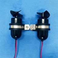 1Pair RC Bait/Tug Boat Modified 3-12V Underwater Motor w Fixed Bracket Waterproof ROV Thruster High 