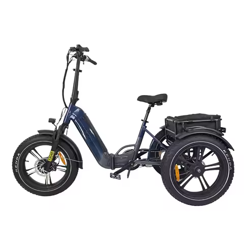 QUEENE Electric Trike Fat Tire 3 Wheel Electric Trike Hidden Battery Electric Cargo Bike Motorized I