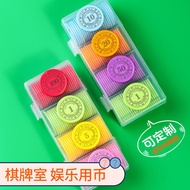 Mahjong Chess Room Dedicated Chip Coin Plastic Coin Points Exchange Token Small Gold Coin Points Car