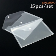 PRESTON File Bag A5/A4 Document Bags Button Plastic Wallet Envelope Bag A5/A4