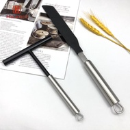 [UsusexaMY] 2 Pieces Crepe Pans, Egg Cake Scrapers with Hanging Hole, Crepe Spreader And Spatulas, D