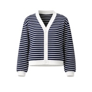 GSP BOY BOY - lucky stripe cardigan เสื้อคลุม แขนยาว สีกรม  D91KNV