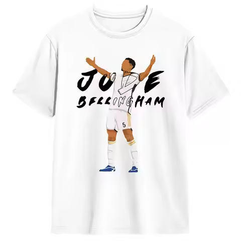 Jude-Bellingham T-Shirt Beach Leisure T Shirts Couple 100 Cotton Breathable 4XL 5XL 6XL Tees Short-S