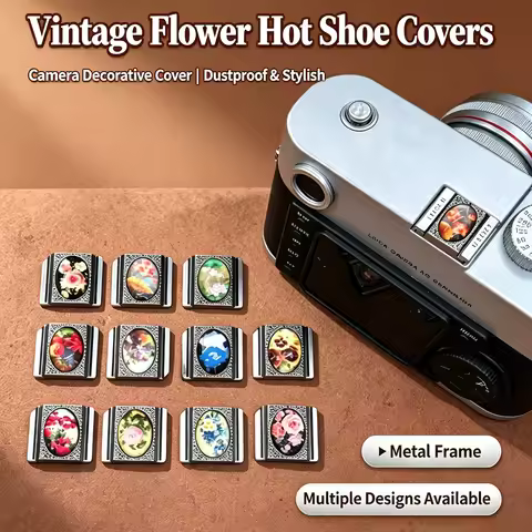 Meta Vintage Flower Hot Shoe Cover Protector for Fuji X100VI X100V X100F XT30 II XT20 XT5 XT50 Leica
