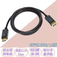 光華CUMA散熱精品*FJ SU4001 Display port 1.3版 鍍金接頭 1.8M~現貨