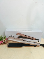 Catok Livchic Original Model LS304 65 Watts Panjang kabel 2 Meter 2 in 1 Rose Gold
